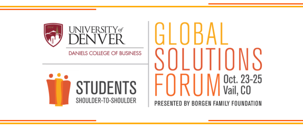Students Shoulder-to-Shoulder, University of Denver Announce 2019 Global Solutions For...