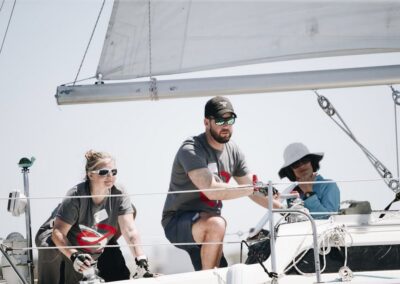 people on sailboat